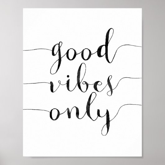 Nur gute Vibes Poster (Vorne)