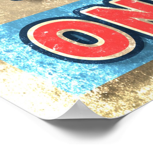 Nur gute Vibes Poster (Ecke)