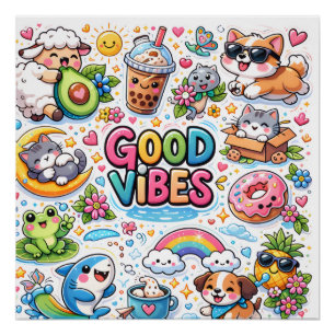 Nur gute Vibes Poster