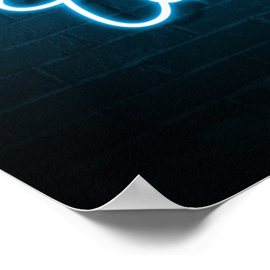 Nur gute Vibes Poster (Ecke)