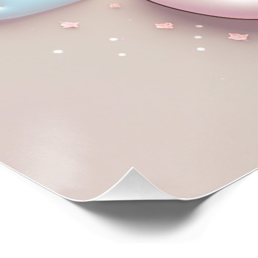 Nur gute Vibes Poster (Ecke)