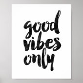 Nur gute Vibes Poster (Vorne)