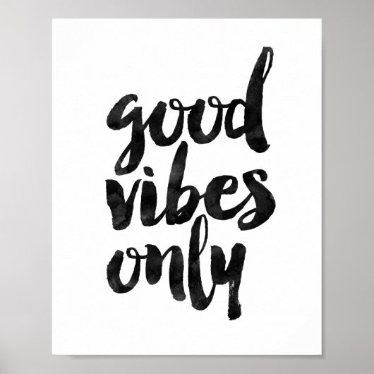 Nur gute Vibes Poster (Vorne)