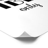 Nur gute Vibes Poster (Ecke)