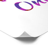 Nur gute Vibes Poster (Ecke)