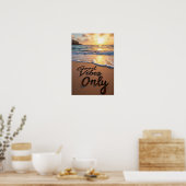 Nur gute Vibes Poster (Küche)