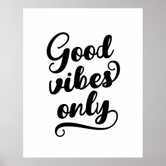 Nur gute Vibes Poster (Vorne)