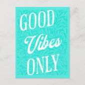 Nur gute Vibes Postkarte (Vorderseite)