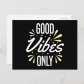 Nur gute Vibes Postkarte (Vorne/Hinten)