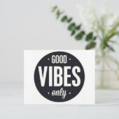Nur gute Vibes Postkarte (Stehend Vorderseite)