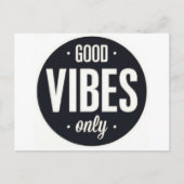 Nur gute Vibes Postkarte (Vorderseite)