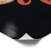 Nur gute Vibes Retro-Sonnenuntergangs-Design Poster (Ecke)