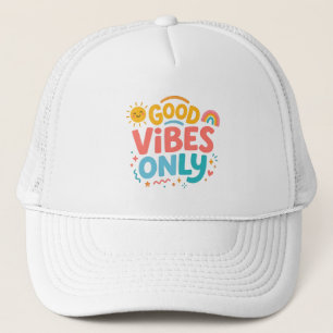 Nur gute Vibes Retro Trucker Hut  Truckerkappe