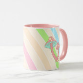 Nur gute Vibes | Retro Vintag Tasse (VorderseiteRechts)