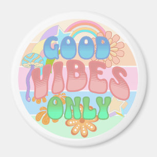 Nur gute Vibes Retro Vintage Magnet