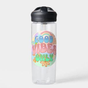 Nur gute Vibes   Retro Vintage  Trinkflasche