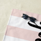 Nur gute Vibes | Roststreifen Strandtuch (Beispiel)