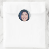 Nur gute Vibes Runder Aufkleber (Tasche)