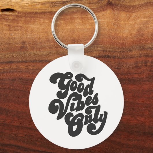 Nur gute Vibes Schlüsselanhänger (Vorderseite)