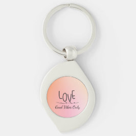 Nur gute Vibes Schlüsselanhänger