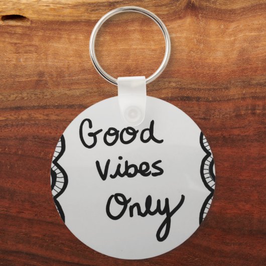 Nur gute Vibes Schlüsselanhänger (Vorderseite)