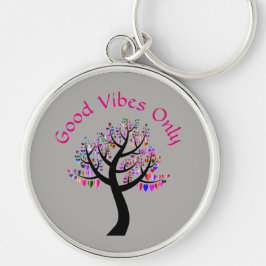 Nur gute Vibes Schlüsselanhänger