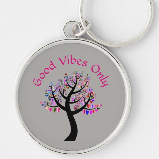 Nur gute Vibes Schlüsselanhänger (Vorne)