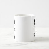 Nur gute Vibes | Slogan-Tasse | handschriftlich Kaffeetasse (Mittel)