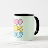 Nur Gute Vibes Tasse (VorderseiteRechts)