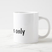 Nur gute Vibes Typografie-Design Jumbo-Tasse (Rechts)