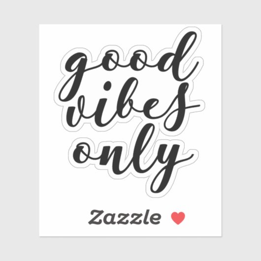 Nur gute Visionen Aufkleber (Blatt)