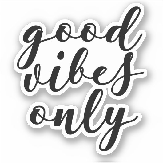 Nur gute Visionen Aufkleber (Vorderseite)