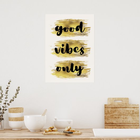 Nur gute Visionen Poster (Küche)