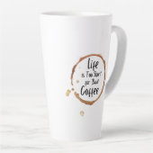 Nur Guter Kaffee Latte Tasse (Rechte Ecke)