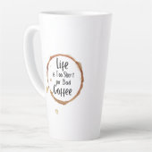 Nur Guter Kaffee Latte Tasse (Linke Ecke)