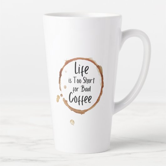 Nur Guter Kaffee Latte Tasse (Rechts)