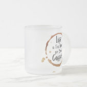 Nur Guter Kaffee Milchglas Tasse (VorderseiteRechts)