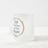Nur Guter Kaffee Milchglas Tasse (Vorderseite Links)