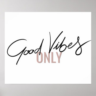 NUR GUTER VIBER POSTER