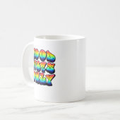 NUR GUTES VIBE KAFFEETASSE (Vorderseite Links)