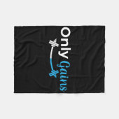 Nur Gym Lifting Workout Bodybuilding witzig Fleecedecke (Vorderseite (Horizontal))