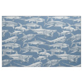 nur Haie Kobalt Denim Stoff (Fat Quarter (45,7 x 55,9 cm))