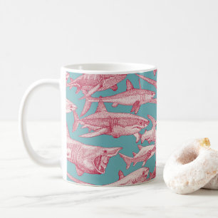 nur Haie viva magenta türkis Kaffeetasse
