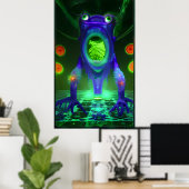 Nur halb ängstlich poster (Heimbüro)
