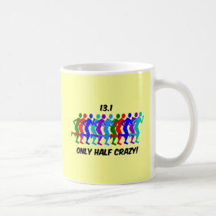 nur halb verrückt kaffeetasse