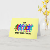 nur halb verrückt karte (Gelbe Blume)