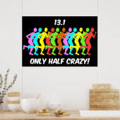 nur halb verrückt poster (Küche)