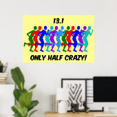 nur halb verrückt poster (Heimbüro)