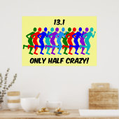 nur halb verrückt poster (Küche)