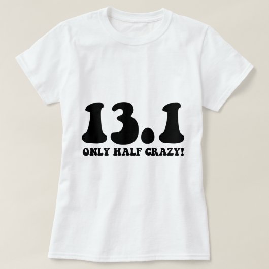 nur halb verrückt T-Shirt (Design vorne)